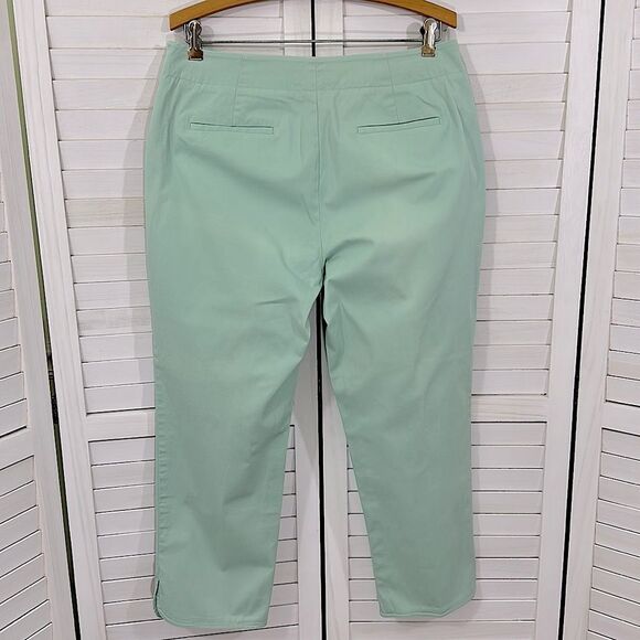 Talbots Crop Pants Size 10 Heritage Mint Green - Picture 7 of 12